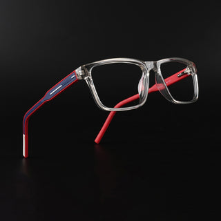 Eyejack Rush Transparent Square Eyeglasses for Men & Women (1004CL668-C4)