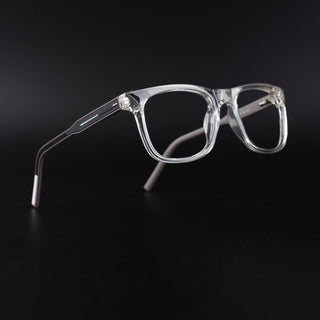 Eyejack Rush Transparent Square Eyeglasses for Men & Women (1005CL676-C2)