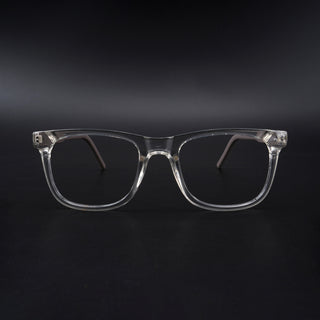 Eyejack Rush Transparent Square Eyeglasses for Men & Women (1005CL676-C2)