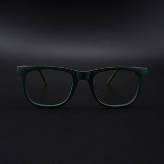 Eyejack Rush Green Square Eyeglasses for Men & Women (1005CL680-C6)