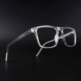 Eyejack Rush Transparent Square Eyeglasses for Men & Women (1006CL686-C2)