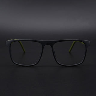 Eyejack Rush Matt Black Square Eyeglasses for Men & Women (1006CL689-C5)