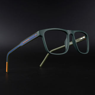 Eyejack Rush Green Square Eyeglasses for Men & Women (1006CL690-C6)