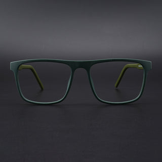 Eyejack Rush Green Square Eyeglasses for Men & Women (1006CL690-C6)