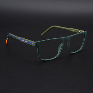 Eyejack Rush Green Square Eyeglasses for Men & Women (1006CL690-C6)