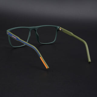 Eyejack Rush Green Square Eyeglasses for Men & Women (1006CL690-C6)