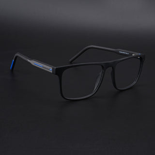 Eyejack Rush Matt Black Square Eyeglasses for Men & Women (1006CL691-C7)