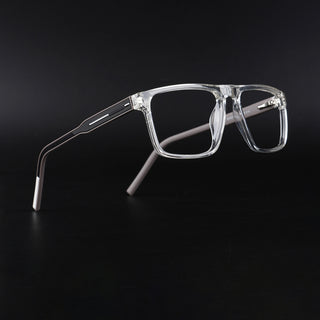 Eyejack Rush Transparent Square Eyeglasses for Men & Women (1007CL696-C2)