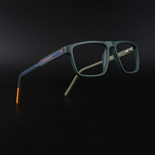 Eyejack Rush Green Square Eyeglasses for Men & Women (1007CL700-C6)