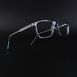 Eyejack Rush Grey Square Eyeglasses for Men & Women (1008CL713-C9)