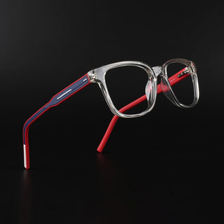 Eyejack Rush Transparent Square Eyeglasses for Men & Women (1009CL718-C4)