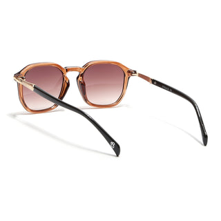 Eyejack Transparent Brown Square Sunglasses for Men & Women (1115CL1087)