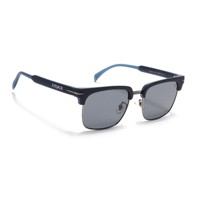 Eyejack Blue & Grey Square Sunglasses for Men & Women (1119CL1089)