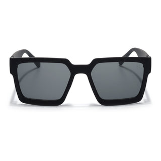 Eyejack Black Square Sunglasses for Men & Women (1126CL1029)