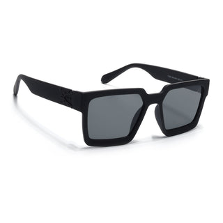 Eyejack Black Square Sunglasses for Men & Women (1126CL1029)