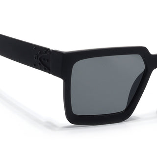 Eyejack Black Square Sunglasses for Men & Women (1126CL1029)