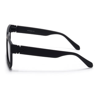 Eyejack Black Square Sunglasses for Men & Women (1126CL1029)