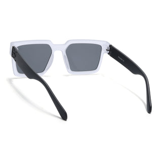 Eyejack Grey Square Sunglasses for Men & Women (1126CL1031)