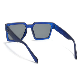 Eyejack Blue Square Sunglasses for Men & Women (1126CL1030)