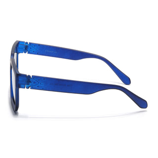 Eyejack Blue Square Sunglasses for Men & Women (1126CL1030)