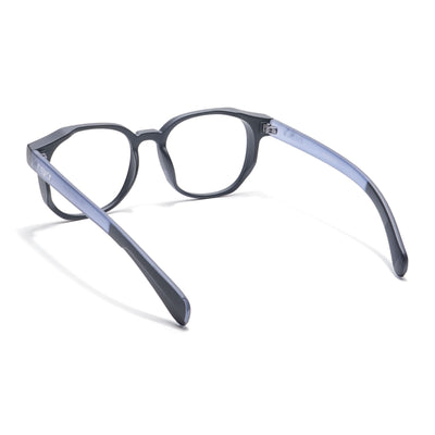 Eyejack Thunder Black Round Eyeglasses for Men & Women (1387CL561-C3)