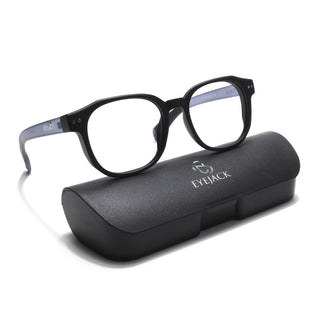 Eyejack Thunder Black Round Eyeglasses for Men & Women (1387CL561-C3)