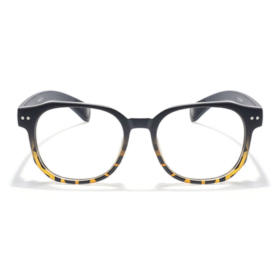 Eyejack Thunder Black & Demi Brown Round Eyeglasses for Men & Women (1387CL563-C5)