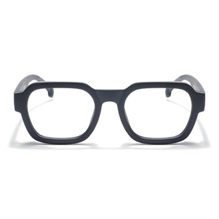 Eyejack Thunder Black Square Eyeglasses for Men & Women (1388CL564-C1)