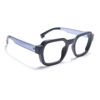 Eyejack Thunder Black Square Eyeglasses for Men & Women (1388CL566-C3)