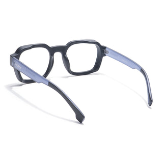 Eyejack Thunder Black Square Eyeglasses for Men & Women (1388CL566-C3)