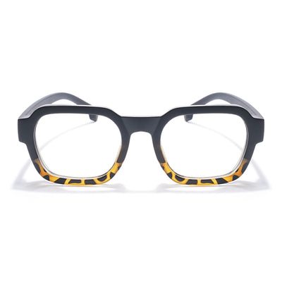 Eyejack Thunder Black & Demi Brown Square Eyeglasses for Men & Women (1388CL568-C5)