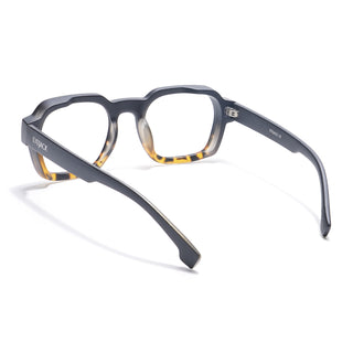 Eyejack Thunder Black & Demi Brown Square Eyeglasses for Men & Women (1388CL568-C5)