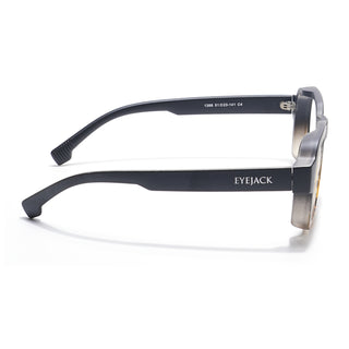 Eyejack Thunder Black & Demi Brown Square Eyeglasses for Men & Women (1388CL568-C5)