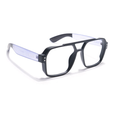 Eyejack Thunder Black Wayfarer Eyeglasses for Men & Women (1390CL576-C3)