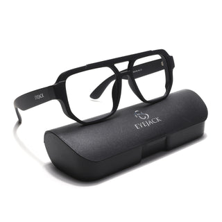 Eyejack Thunder Black Wayfarer Eyeglasses for Men & Women (1391CL579-C1)