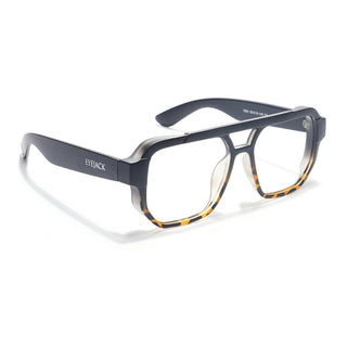 Eyejack Thunder Black & Demi Brown Wayfarer Eyeglasses for Men & Women (1391CL583-C5)