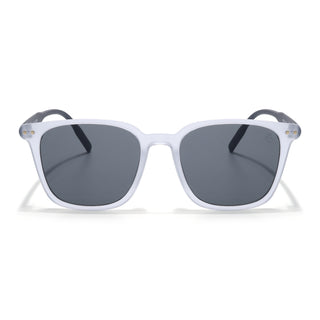 Eyejack Grey Square Sunglasses for Men & Women (15902CL1058)