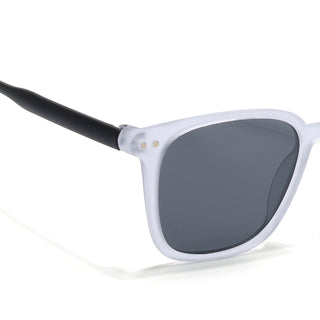 Eyejack Grey Square Sunglasses for Men & Women (15902CL1058)