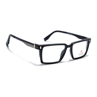 Eyejack Black Rectangle Eyeglasses for Men & Women (162001FCL2436)