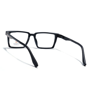 Eyejack Black Rectangle Eyeglasses for Men & Women (162001FCL2436)