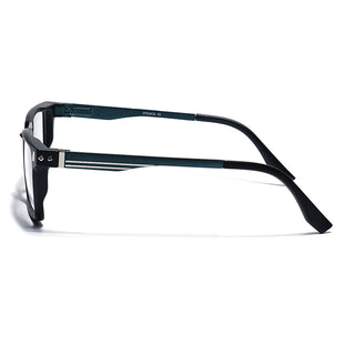 Eyejack Black Rectangle Eyeglasses for Men & Women (162001FCL2437)