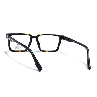 Eyejack Black & Brown Rectangle Eyeglasses for Men & Women (162001FCL2438)