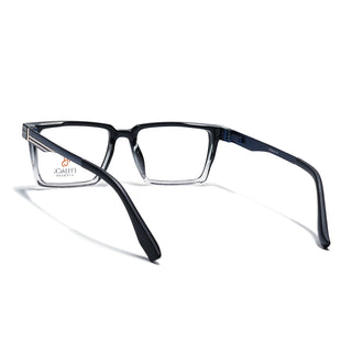 Eyejack Black & Transparent Rectangle Eyeglasses for Men & Women (162001FCL2439)