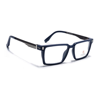 Eyejack Blue Rectangle Eyeglasses for Men & Women (162001FCL2442)