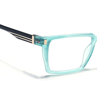 Eyejack Aqua Rectangle Eyeglasses for Men & Women (162001FCL2444)