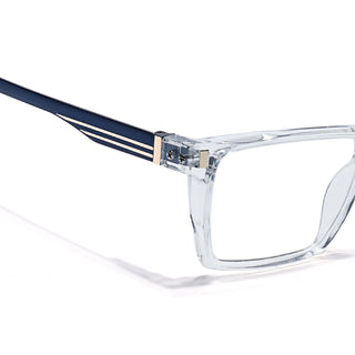 Eyejack Transparent Rectangle Eyeglasses for Men & Women (162001FCL2447)