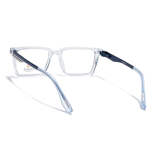 Eyejack Transparent Rectangle Eyeglasses for Men & Women (162001FCL2447)