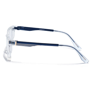 Eyejack Transparent Rectangle Eyeglasses for Men & Women (162001FCL2447)