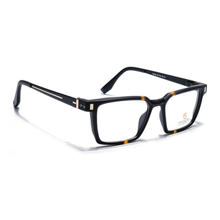 Eyejack Black & Brown Rectangle Eyeglasses for Men & Women (162002FCL2450)