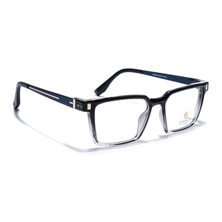 Eyejack Black & Transparent Rectangle Eyeglasses for Men & Women (162002FCL2451)